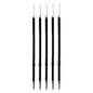 5 Pcs Ballpoint Pen Refills, Length 107 mm, Retractable Pen Refills, Smooth Writing, Smudge Free Ballpoint Pen Refills (Red)