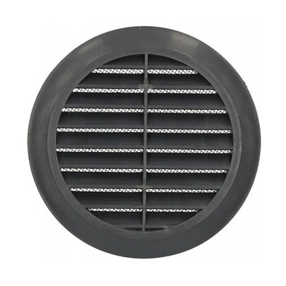 Graphite Grey Circle Round Air Vent Fit 100 to 150 mm Round Ducting Ventilation Cover Supply Fly Net