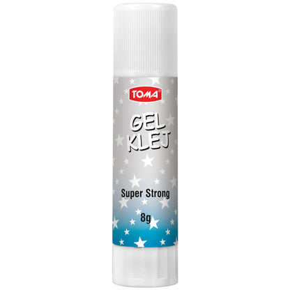 8 g Glue Stick, Gel Glue Stick, Clear, Washable, Non-toxic, Odourless, Ideal for School, Office, Everyday Use (Pack of 1)