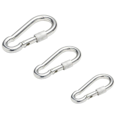 6 x 5 mm Locking Carabiner Spring Loaded Snap Hook Clip Buckle