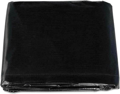 3 x 3 m Heavy-Duty Tarpaulin Cover - Black 235GSM - Waterproof, Frost-Resistant, UV Protection, Multipurpose, Groundsheet