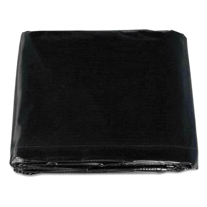 1.5 x 2 m Tarpaulin Waterproof Heavy Duty Cover Ground Sheet Camping with 4 Tarp Clips + 10m / 30ft Bungee Cord (Black - 235GSM)