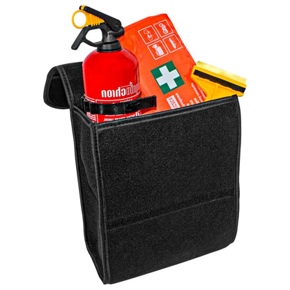 Car Boot Organiser Bag Anti Slip Foldable for Boot Storage Case Tool Bag Boot Tidy Bag, Suitable for All Vehicles, Grey Felt