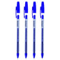 Ballpoint Pens, Gel Ink Ballpoint Pens, Smudge Free, Extra Fine Point 0.5 mm, Ideal for School, Office (Blue, 4 Pens)