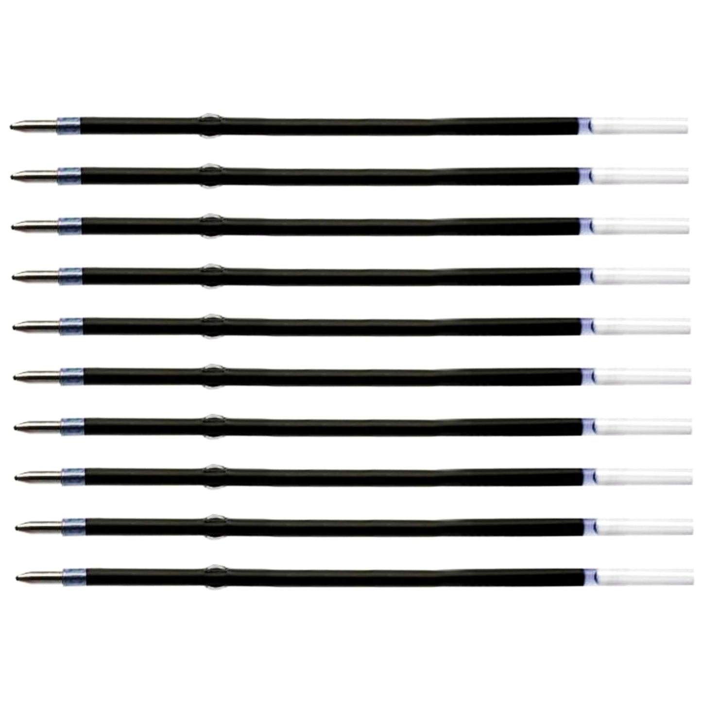 10 Pcs Ballpoint Pen Refills, Length 107 mm, Retractable Pen Refills, Smooth Writing, Smudge Free Ballpoint Pen Refills (Blue)