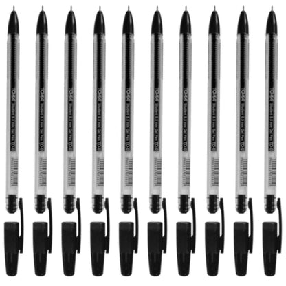 Ballpoint Pens, Gel Ink Ballpoint Pens, Smudge Free, Extra Fine Point 0.5 mm, Ideal for School, Office (Black, 10 Pens)