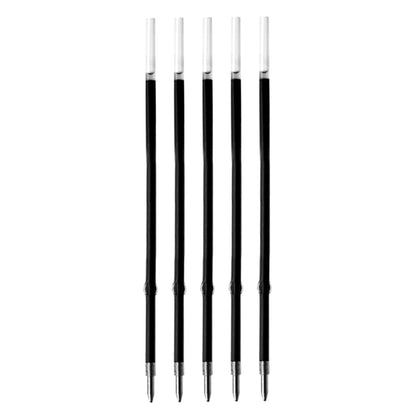 5 Pcs Ballpoint Pen Refills, Length 107 mm, Retractable Pen Refills, Smooth Writing, Smudge Free Ballpoint Pen Refills (Black)