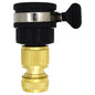 Universal Tap to Hose Connector Set & Brass Garden Hose Pipe Connector - Hozelock Compatible, For 1/2" - 5/8" Pipe (22-24mm Taps)