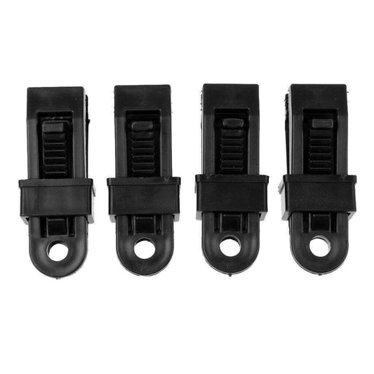 Pack of 8 Windproof Camping Tarpaulin Eyelet Clips Non-Piercing Tent Tie Down Cover