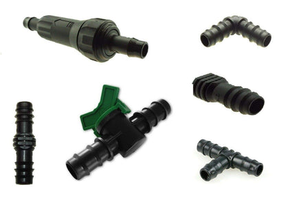 10 x 13 mm Straight Fitting/Connector Garden Irrigation Watering for LDPE Pipe