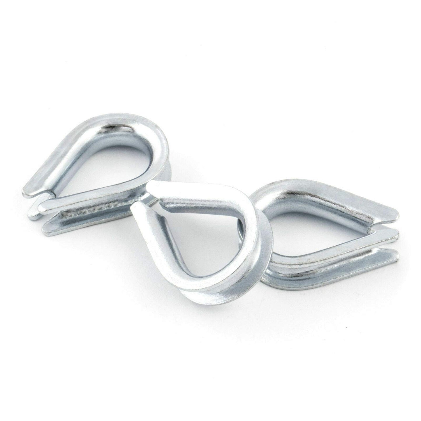 4 x 6 mm Thimble Rope Clip Clamp Fixing Loose Ends of Wire, Jute and Polypropylene Ropes