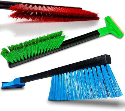 MURSKA ICE SCRAPER WITH BRUSH - Car Windscreen Ice Scraper & Brush - Frost Snow Window De-Icer for Car, Van (42 cm - 16" + Brush)