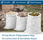 20 x Bags Sacks Woven Large Extra Heavy Duty Rubble Sand Bags Sacks Polypropylene (50 x 90 cm)