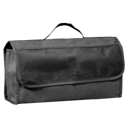 Car Boot Organiser Bag Anti Slip Foldable for Boot Storage Case Tool Bag Boot Tidy Bag, Suitable for All Vehicles, Black (Big)