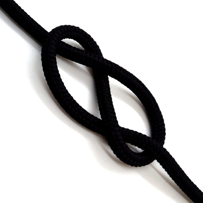 5mm x 100 metres / 328 ft of Black Polypropylene Rope, Solid Braided Poly Rope Cord Twine for Boating, Yachting, Camping
