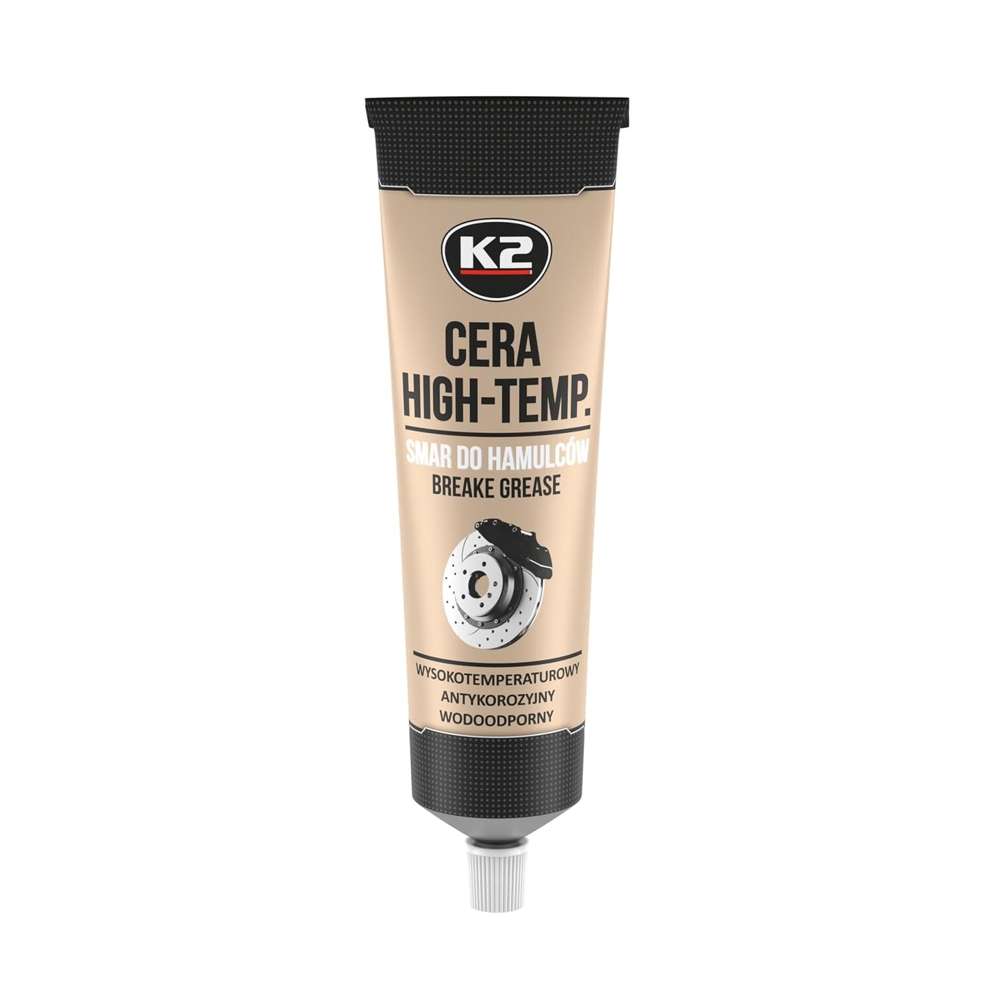 K2 Cera High-Temp Brake Grease - Synthetic Brake System Lubricant - Reduces Squeaks, Vibration