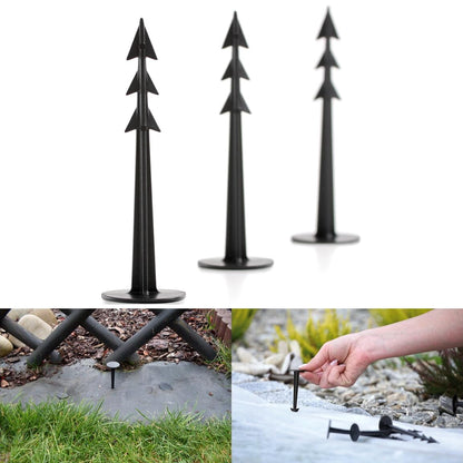 Garden Pegs - Pack of 50 x 5" Ground Pegs for Securing Landscape Fabric, Ground Stakes Anchors for Fixing Weed Control Fabric