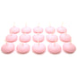 Floating Candles, Pack of 15, Unscented, Long Burning Time, Tealights Candles, Romantic Decoration Wedding Dinner Christmas (Pink)