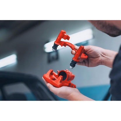 2 x 400 mL Red Brake Caliper Spray Paint - High Temperature Coating up to 150°C for Calipers & Brake Drums - Helps Protect from Corrosion and Chemicals, Abrasion Resistant Finish for Car, Motorbike