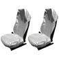 2 pcs Universal Waterproof Oil-Proof Garage Car Seat Cover - Heavy Duty Protection for Mechanics, Construction Workers (Silver)
