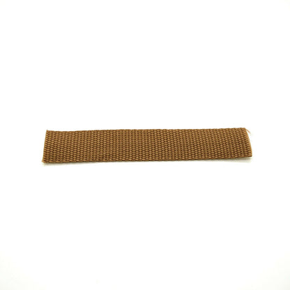 50 metres of 25 mm / 1 in Brown (280) Heavy Duty Polypropylene Webbing Strap Tape for Backpacks, Luggage Strapping, Belts