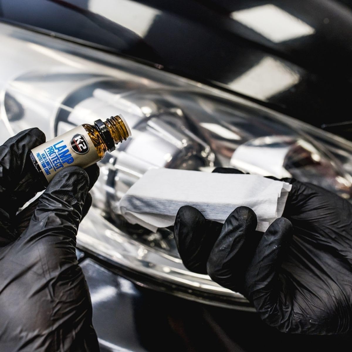 K2 Lamp Protect 10ml Headlight Protection Coating - Transparent UV Sealant - Helps Prevent Yellowing