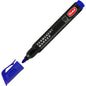 Blue Permanent Marker Pen - Waterproof 2.0 mm Fibre Tip - Durable Writing Marker for Cardboard, Plastic, Metal, Glass, Wood