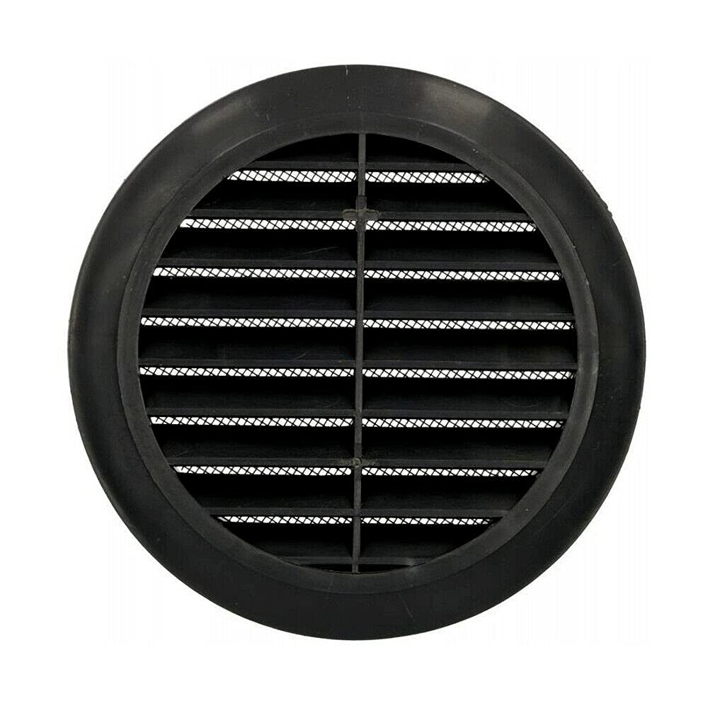 Black Circle Round Air Vent Fit 100 to 150 mm Round Ducting Ventilation Cover Supply Fly Net