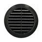 Black Circle Round Air Vent Fit 100 to 150 mm Round Ducting Ventilation Cover Supply Fly Net