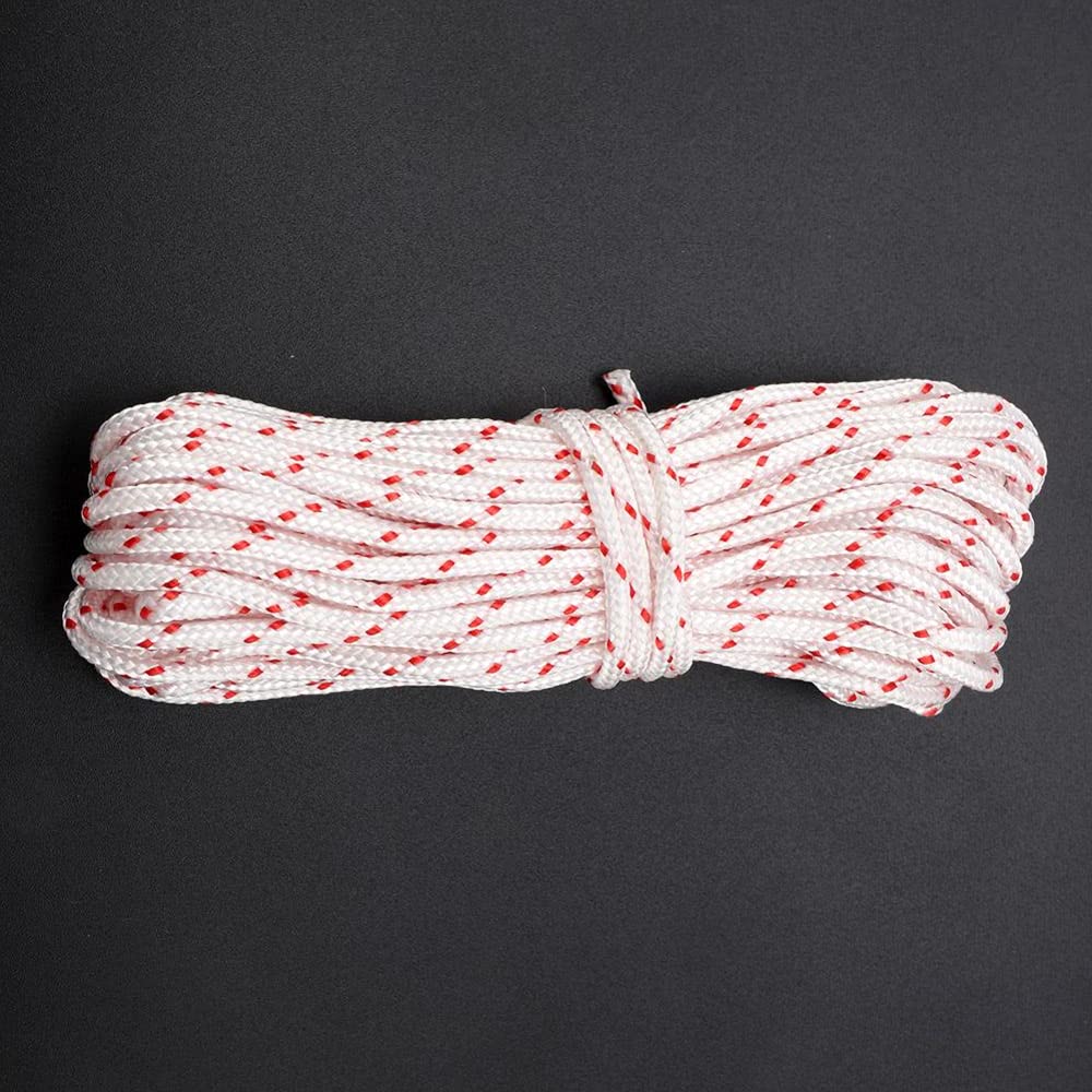3.5 mm Pull Cord, Recoil Starter Rope for Lawnmower, Chainsaw, 2 metres / 6.5 ft Long Lawn Mower Replacement Pull Cord