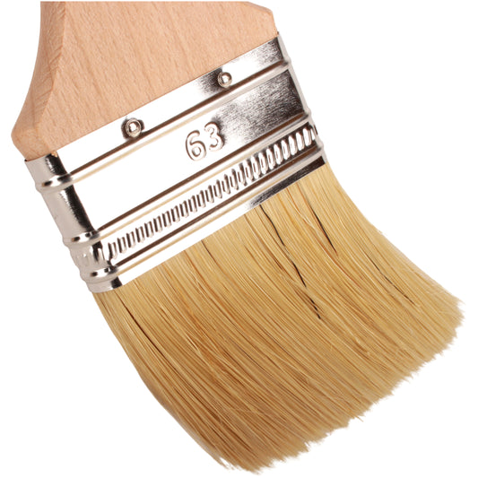 Paint Brush for a Smooth Finish Painting with Emulsion, Gloss, Satin Paints on Walls, Ceilings, Wood, Metal - 63 mm
