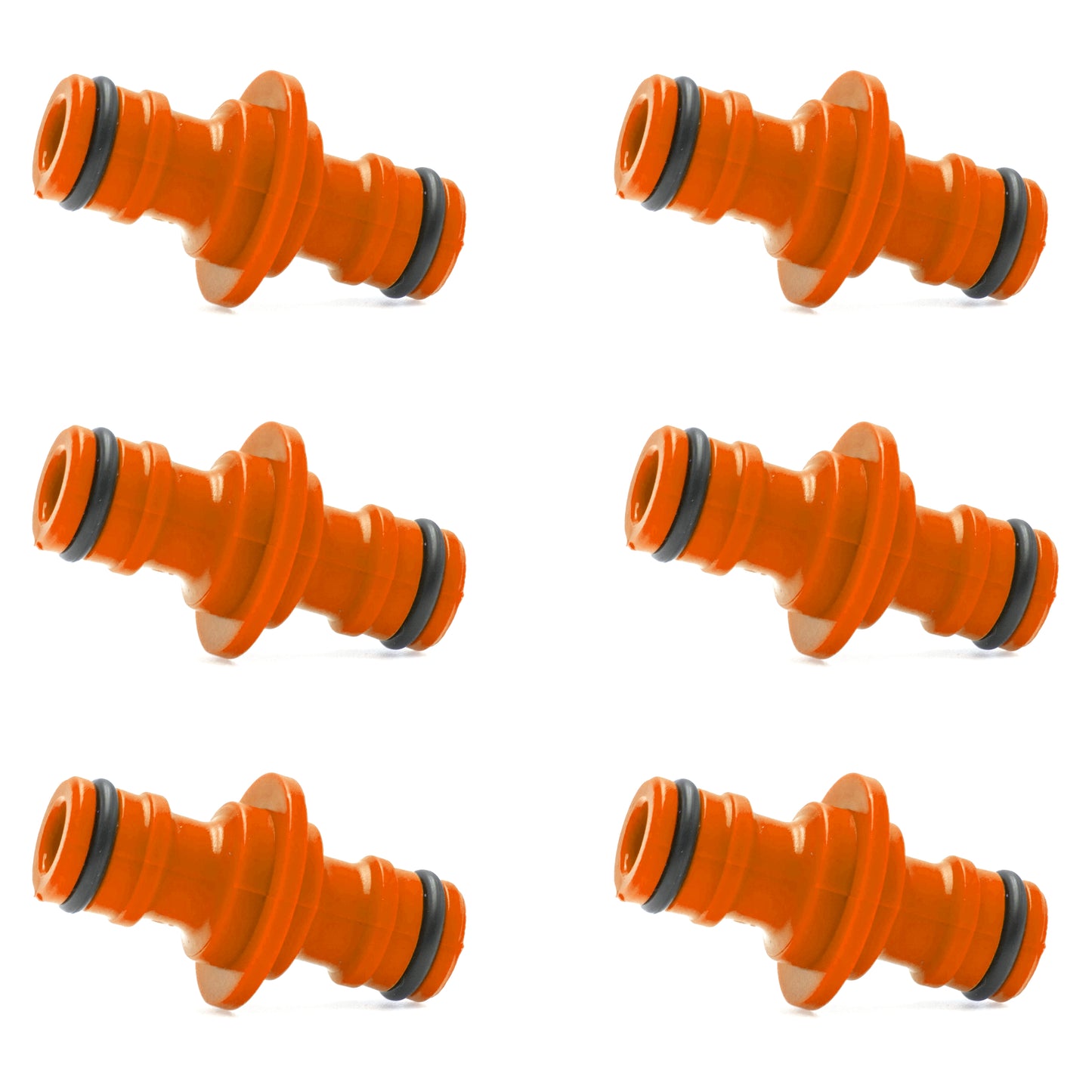 Double Male Hose Connector Coupler Extender for Join Garden Hose Pipe Tube (Pack of 6)