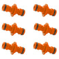 Double Male Hose Connector Coupler Extender for Join Garden Hose Pipe Tube (Pack of 6)