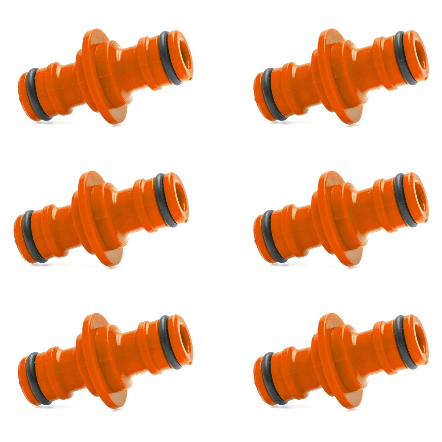 Double Male Hose Connector Coupler Extender for Join Garden Hose Pipe Tube (Pack of 6)