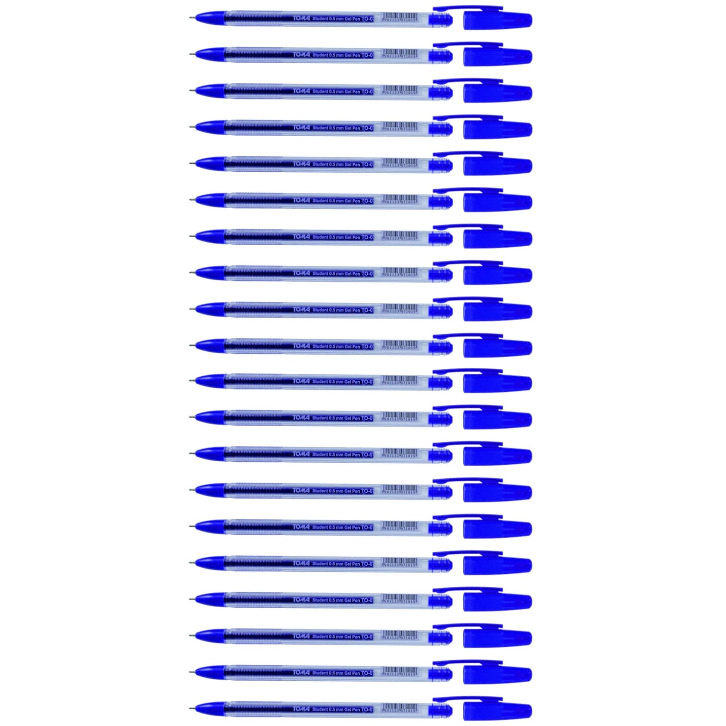 Ballpoint Pens, Gel Ink Ballpoint Pens, Smudge Free, Extra Fine Point 0.5 mm, Ideal for School, Office (Blue, 20 Pens)