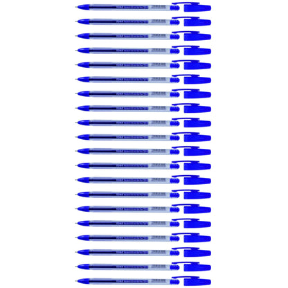 Ballpoint Pens, Gel Ink Ballpoint Pens, Smudge Free, Extra Fine Point 0.5 mm, Ideal for School, Office (Blue, 20 Pens)