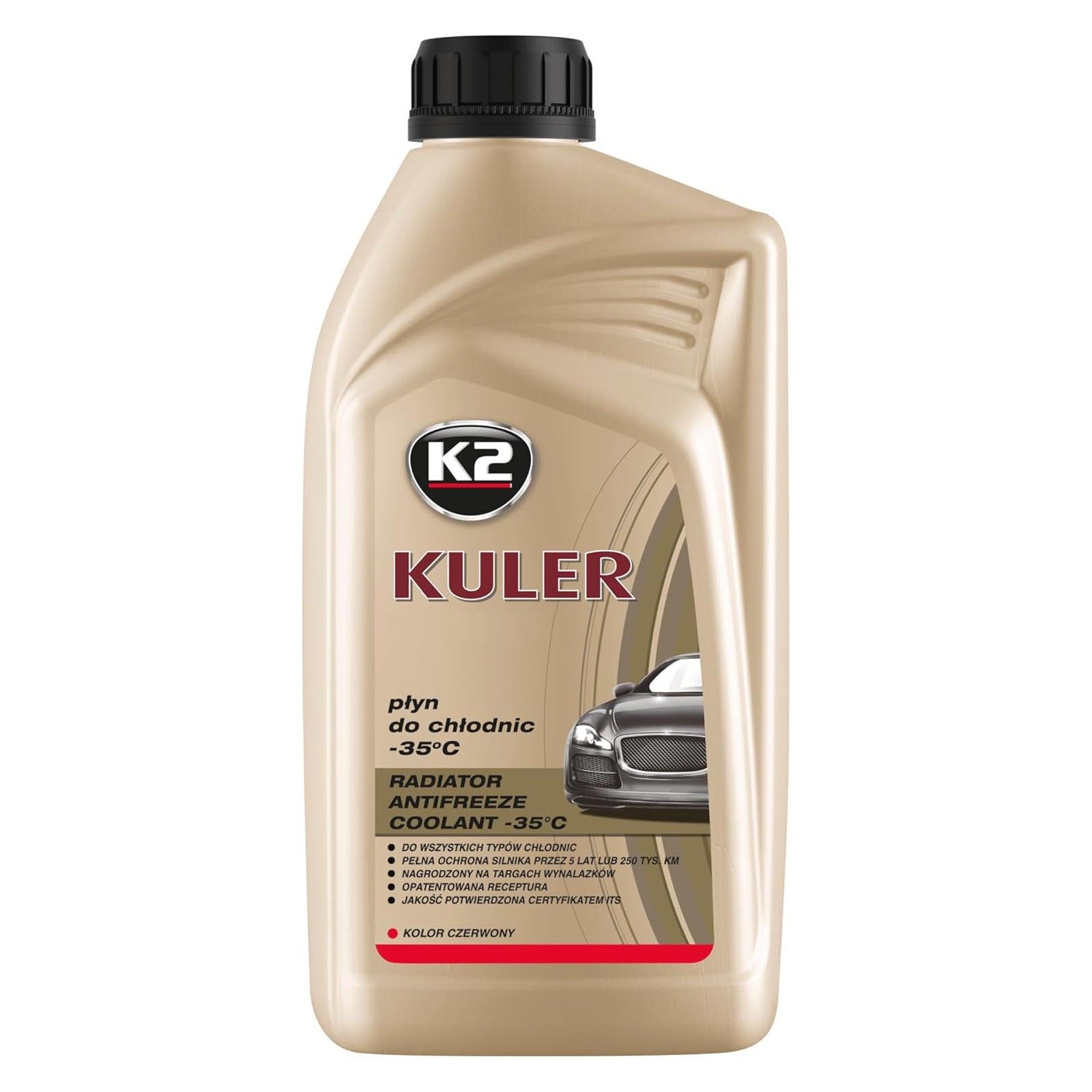K2 Kuler Long Life 1L Ready Mixed Coolant -35 C Radiator Antifreeze Fluid for Car Cooling Systems