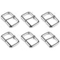 6 Pcs Buckles Set for 25 mm / 1" Webbing Strap, 6 x Belt Loops, Metal, Silver, Bag Making, Accessories, Straps, DIY, Crafts