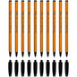 Ballpoint Pens, Smudge Free Ballpoint Pens, Fine Point 0.7 mm, Ideal for School, Office, Everyday Use (Black, 10 Pens)