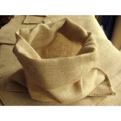 6 x Natural Hessian Jute Sacks, X Large Hessian Storage Bags, 50 x 80 cm / 25 Kg, Biodegradable, Breathable, Strong, Tearproof
