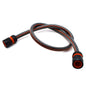 Garden Hose Pipe, Outdoor Tap to Reel Connection Set, 6 Layer Non-Toxic 1/2" Hose (Black, 2 m / 6.56 ft + 2 Quick Connectors)