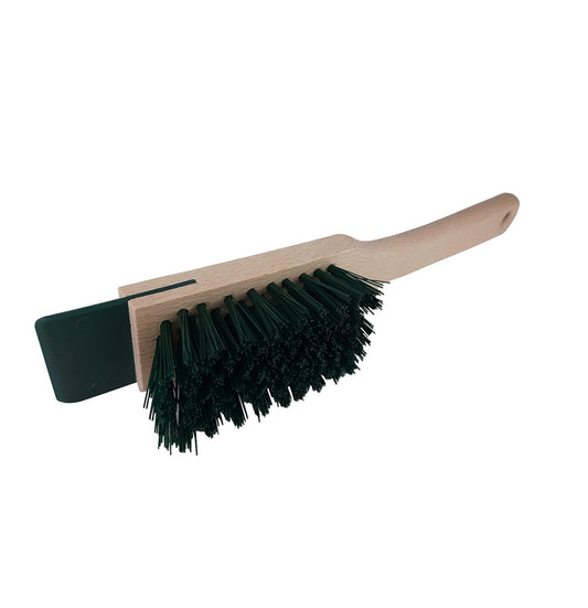 Lawnmower Cleaning Brush with Scraper for Cleaning Lawnmowers, Scarifiers and Other Garden Tools