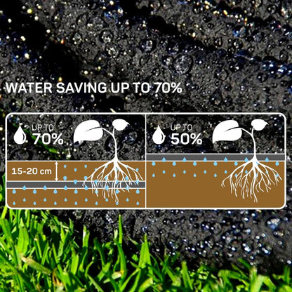 2 x 50 metres Soaker Hose, Porous Pipe, 2 x 50 m / 2 x 164 ft Long, Non-Toxic 100% Reach Compliant, Water Saving up to 70%