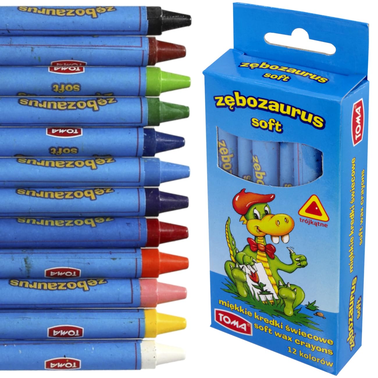 12 pcs Wax Crayons Set for Kids, Children Party, Colouring Art, 12 Bright and Vibrant Colours, Non-Toxic