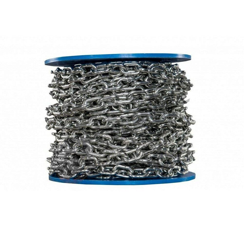 15 metres of 6 mm Strong Hot Dipped Galvanized Heavy Duty Steel Chain