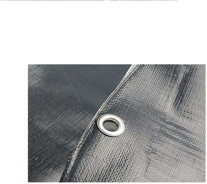 8 x 10 m Tarpaulin Cover - Grey 200GSM - Waterproof, Frost-Resistant, UV Protection, Multipurpose, Groundsheet