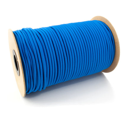 Blue Bungee Cord - 10 m / 32 ft of 6 mm Bungee Rope, Shock Cord, Bungee Strap, Elastic Rope, Tie Down - Stretch at least 100%