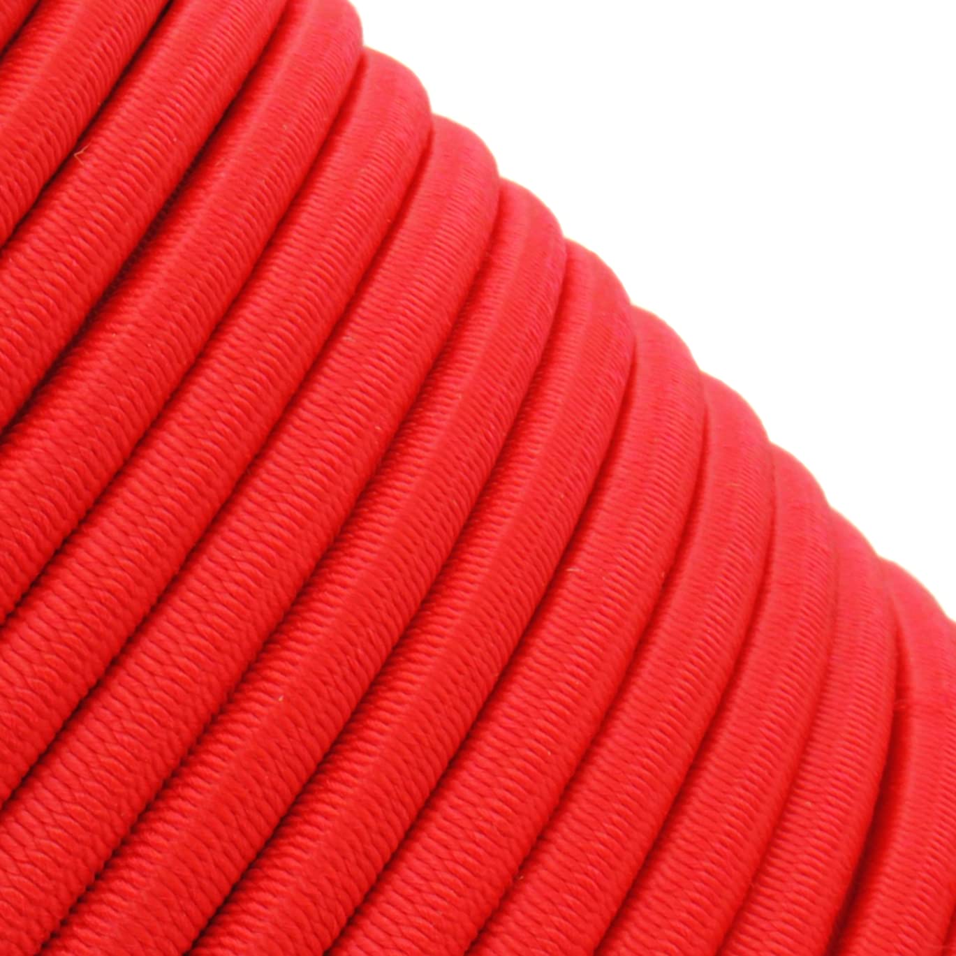 Red Bungee Cord - 5 m / 16 ft of 4 mm Bungee Rope, Shock Cord, Bungee Strap, Elastic Rope, Tie Down - Stretch at least 100%