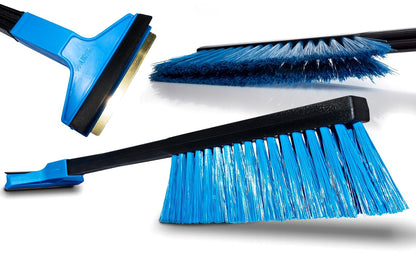 MURSKA ICE SCRAPER WITH BRUSH - Car Windscreen Ice Scraper & Brush - Frost Snow Window De-Icer for Car, Van (42 cm - 16" + Brush)