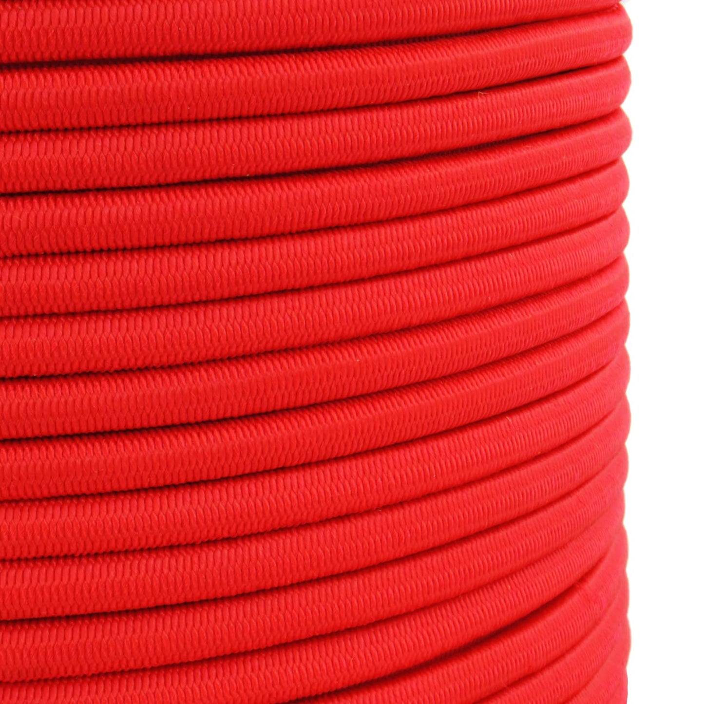 Red Bungee Cord - 5 m / 16 ft of 4 mm Bungee Rope, Shock Cord, Bungee Strap, Elastic Rope, Tie Down - Stretch at least 100%